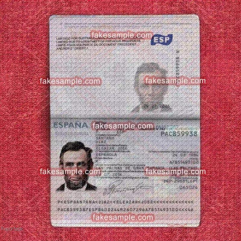 Fake Passport Templates