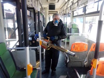 كاربرد دستگاه ضدعفونی كننده نانو ذرات كوانتوم در شركت اتوبوسرانی آذربایجان شرقی